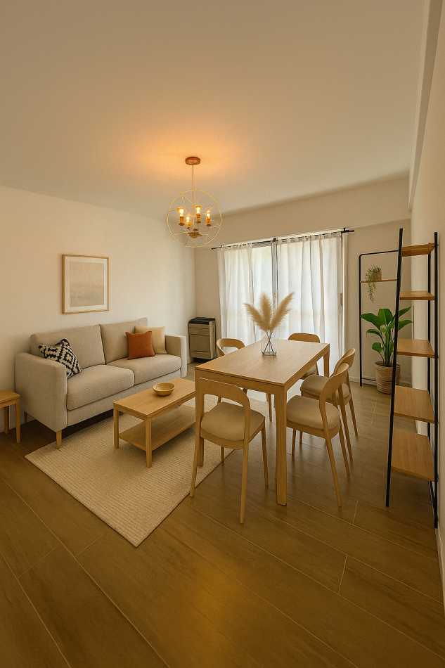 Departamento 3 ambientes a la calle con balcon saliente