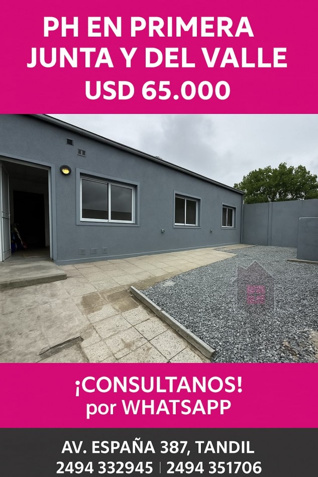 VENTA OPORTUNIDA CASA EN PH 2 DORMITORIOS 