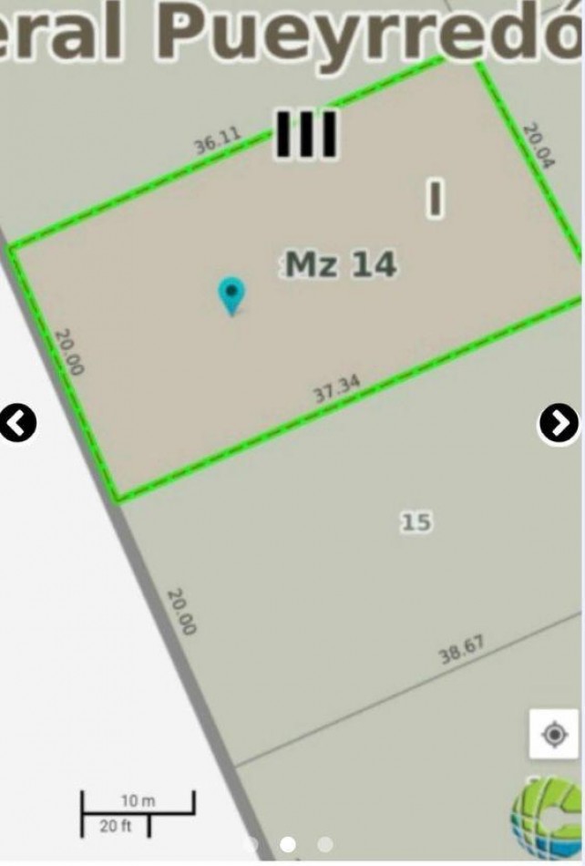 Lote de 784m2 con servicios en Sierra de los Padres