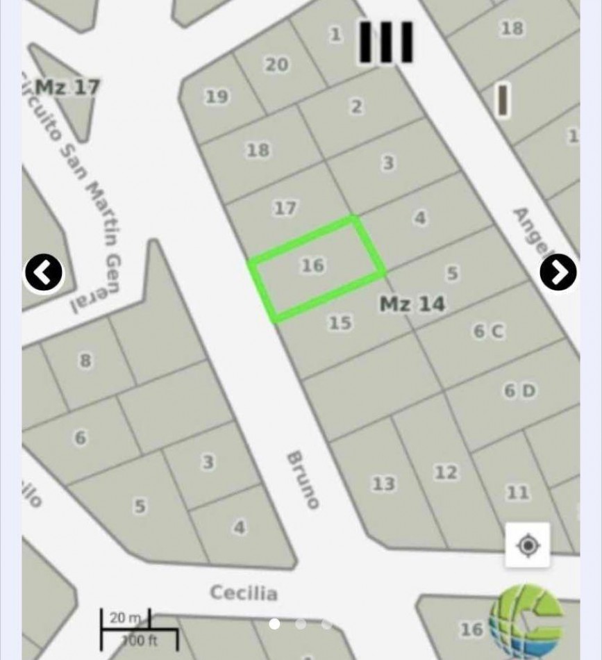 Lote de 784m2 con servicios en Sierra de los Padres