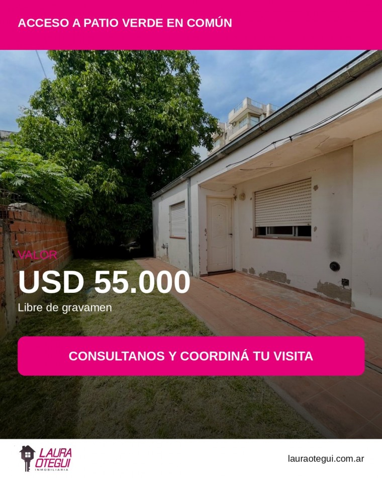 VENTA DEPTO PLANTA BAJA ZONA CENTRO