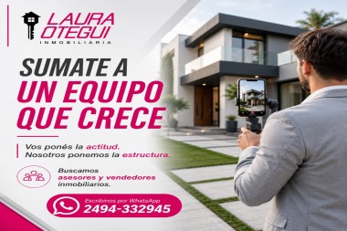 Inmobiliaria Laura Otegui busca vendedores asesores inmobiliarios: Únete a nuestro equipo de éxito